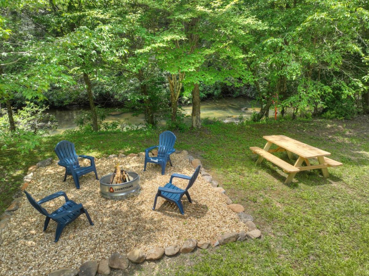 The Chariot - Creek Front With Hottub, Fire Pits, Billiards, Ev Charger - Sandalwood Stays Blue Ridge Kültér fotó